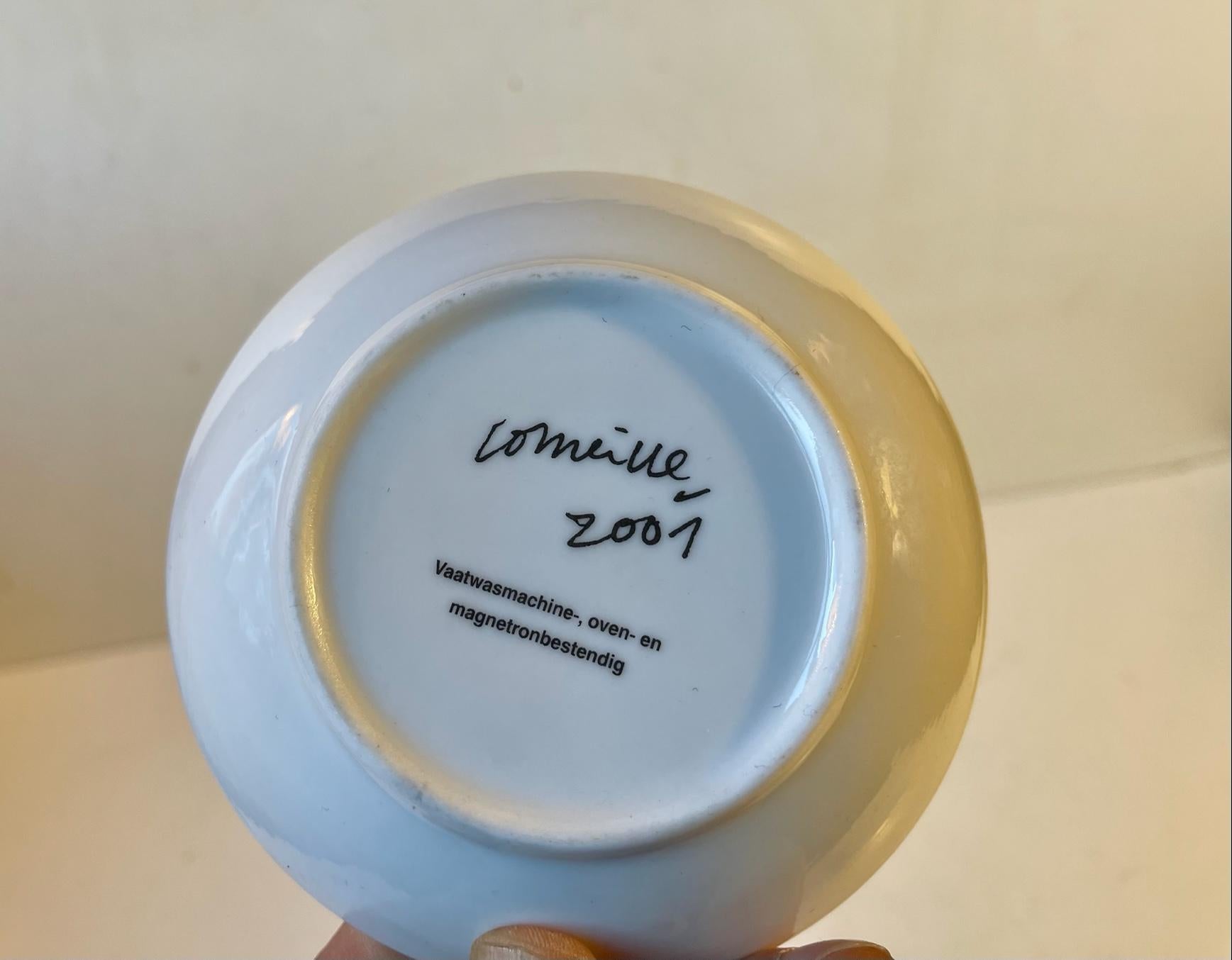Corneille Small Artist Dish in Porcelain, 200 In Good Condition For Sale In Esbjerg, DK