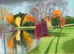 Lago Sotterly, Traccia di Cornelia Fitzroy, Disegno a pastello, Arte accessibile