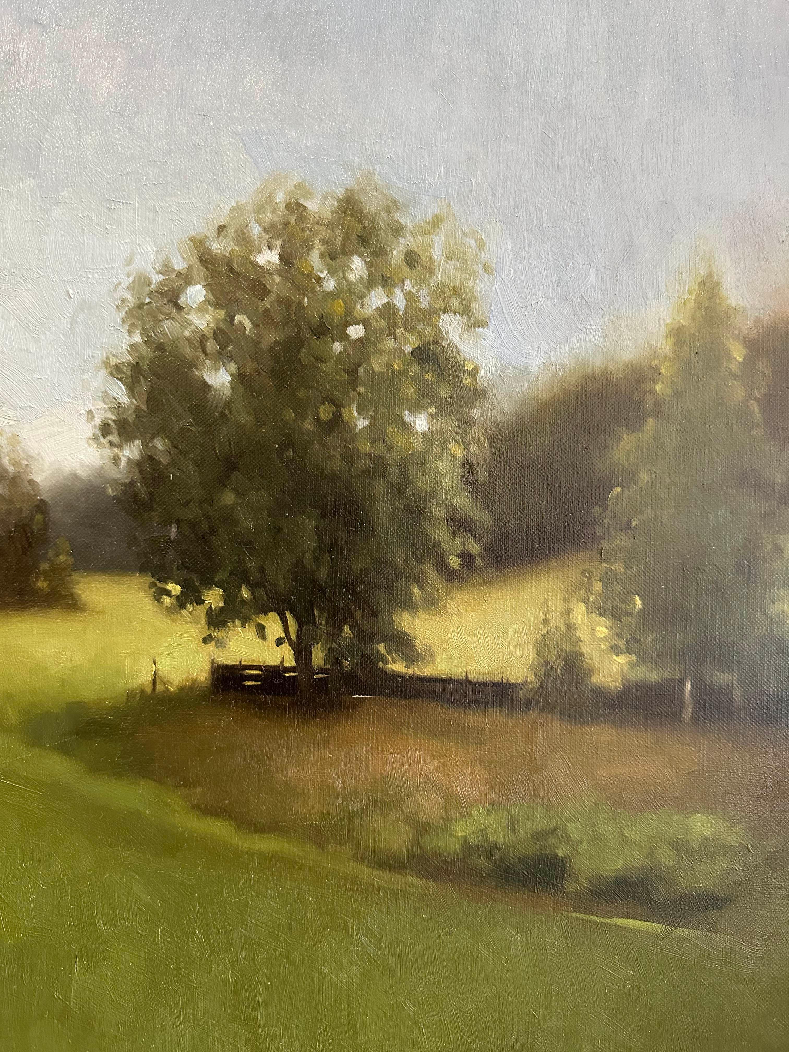 Paisaje Nórdico de Verano - Painting Impresionista de Cornelia Hernes