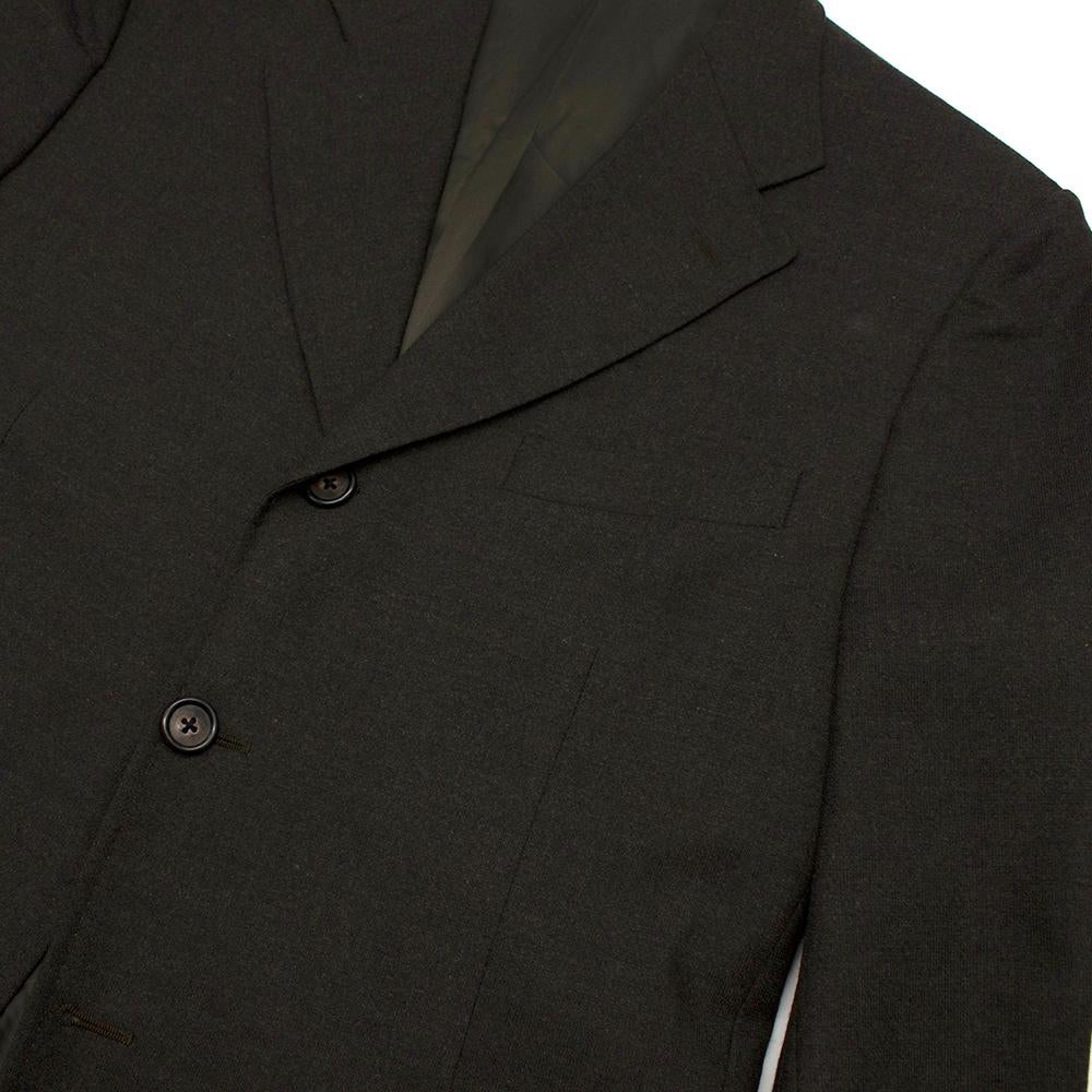 Women's or Men's Corneliani Brown/Grey Wool & Cashmere Single Breasted Blazer - Size L EU50 For Sale
