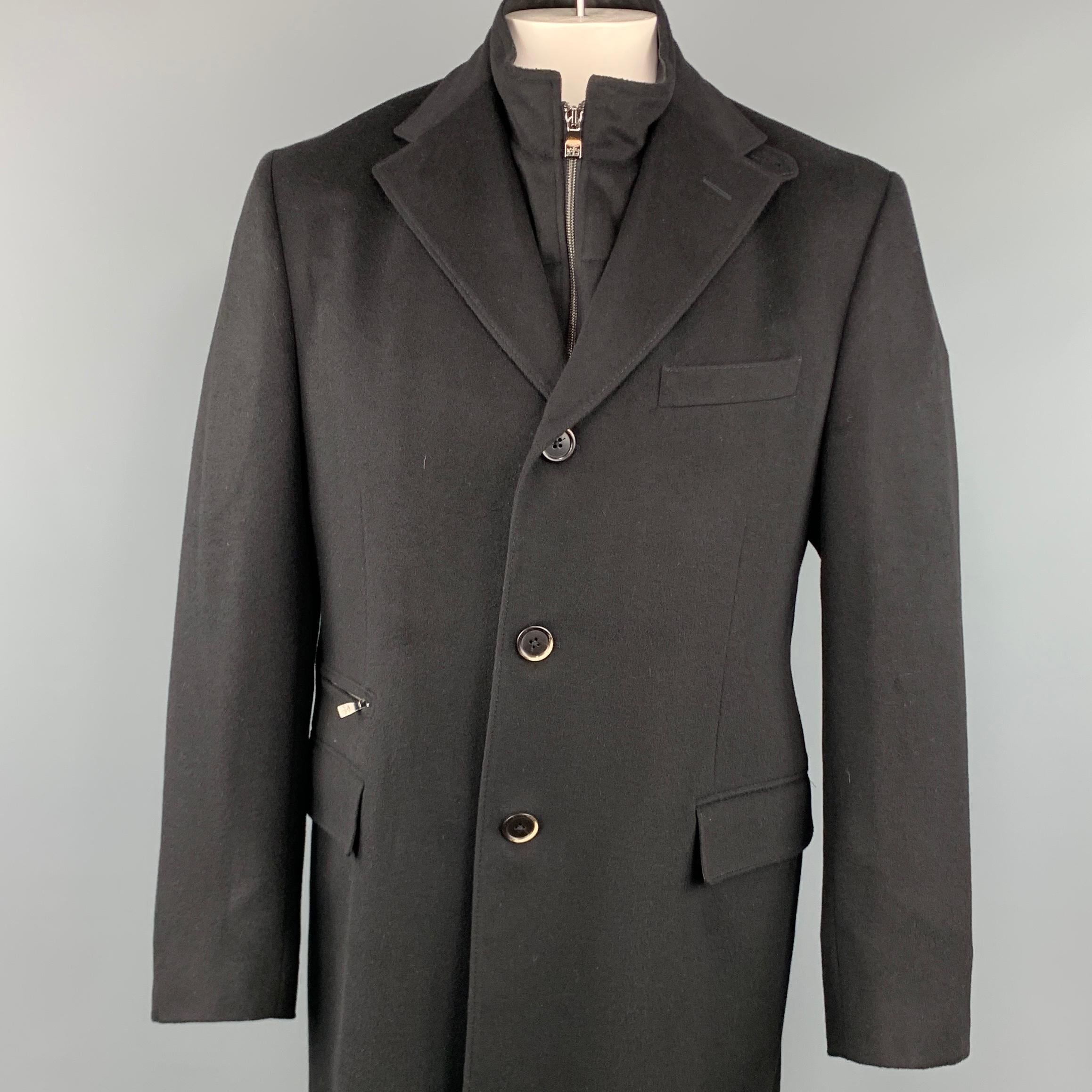 Corneliani notched-lapels double-breasted coat - Blue