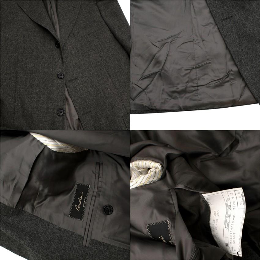 Corneliani Men's Grey Virgin Wool Single Breasted Suit - Size Large 50 8 R For Sale 1