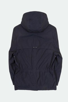 Corneliani Herren-Kapuzenjacke IT52, blau, Wollmischung, Größe L