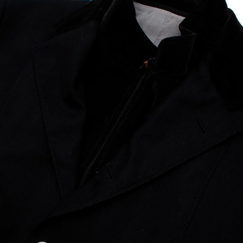 Black Corneliani Men's Wool Navy Blazer - Size L EU 56R For Sale
