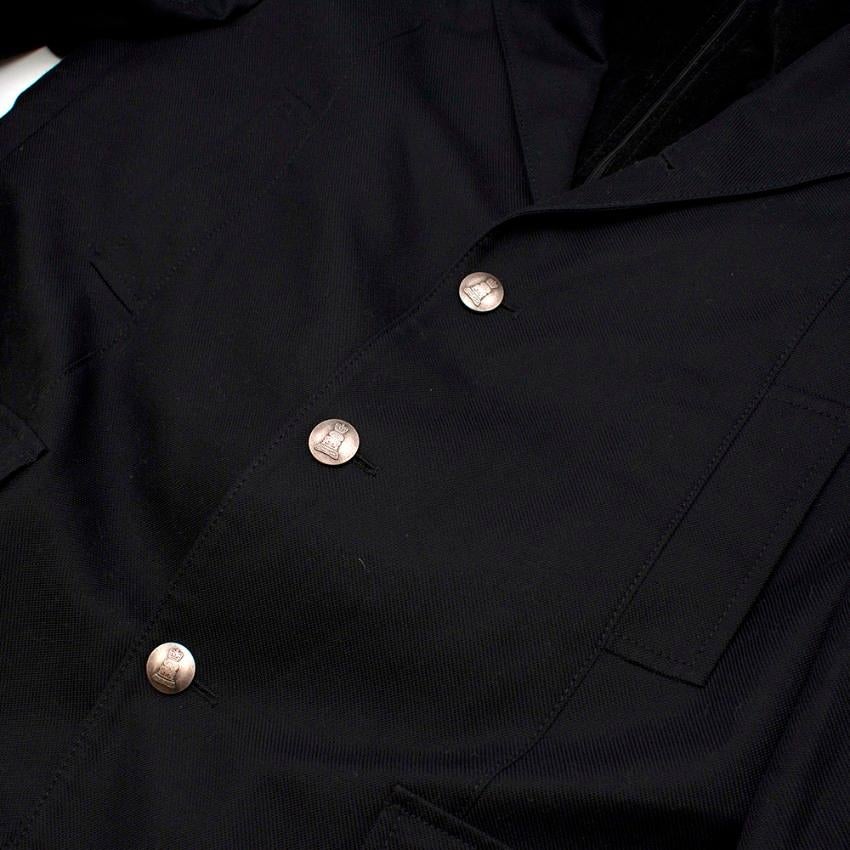 Corneliani Men's Wool Navy Blazer - Size L EU 56R In Excellent Condition For Sale In London, GB