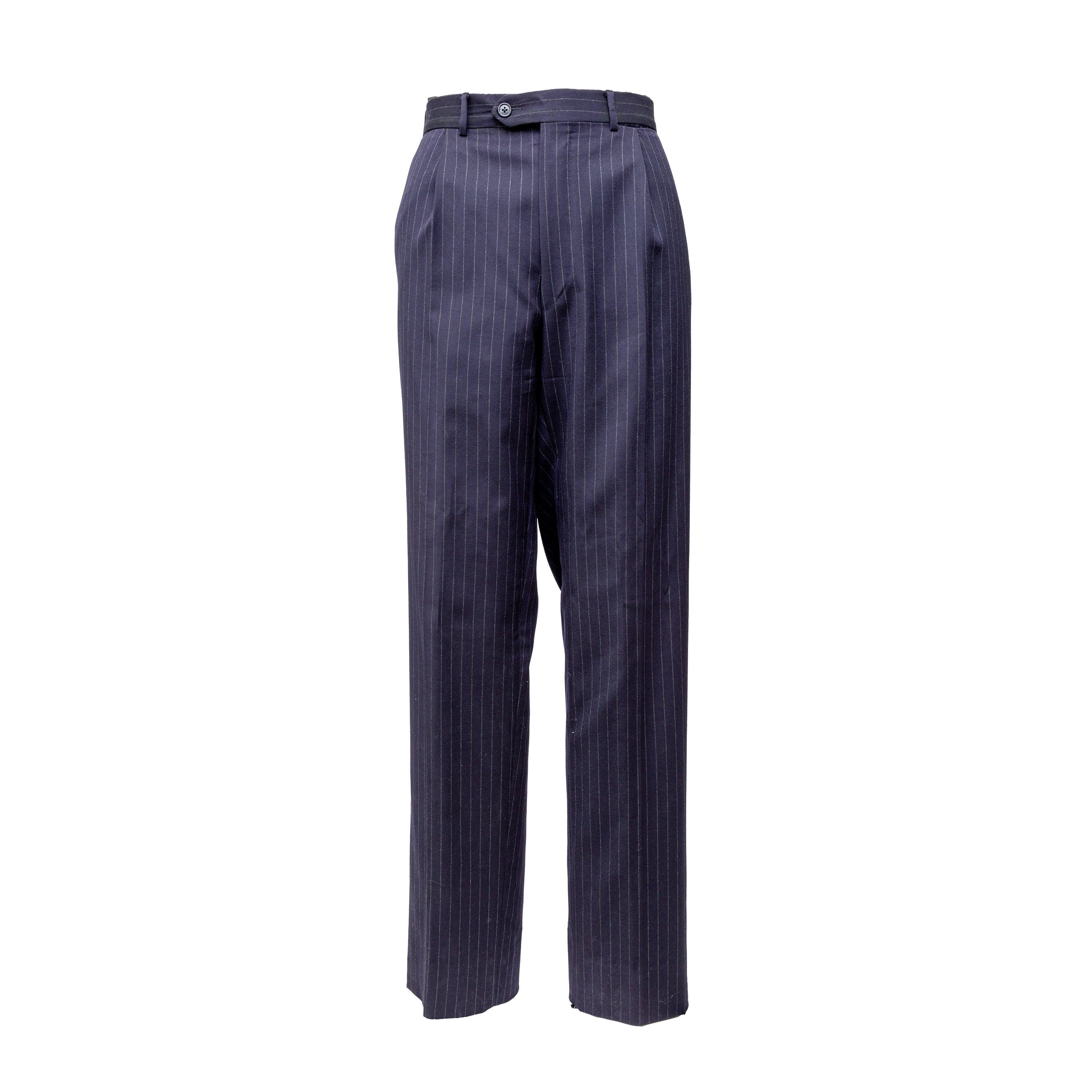 Black Corneliani Pinstripe Suit - '00s For Sale