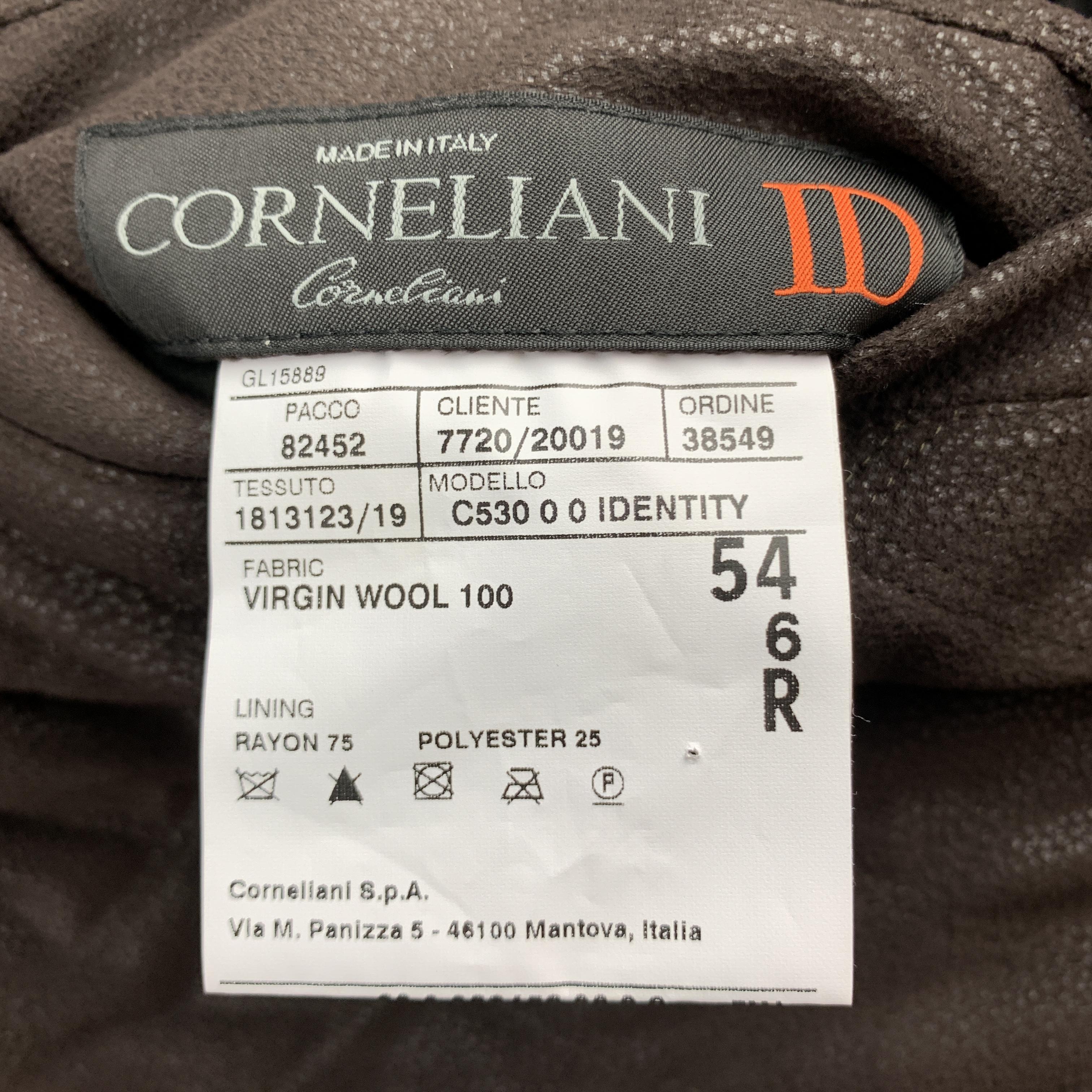 CORNELIANI Size 44 Gray Quilted Virgin Wool Zip Up Reversible Vest In Excellent Condition In San Francisco, CA