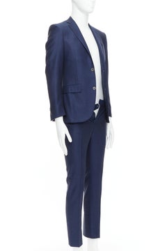 CORNELIANI Super 110'S 18,25 micro extra feiner schlanker Anzug aus Schurwolle aus Schurwolle IT44 XS