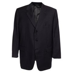 Corneliani, wool blazer in dark gray