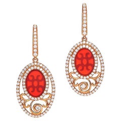 Cornelians Pendant Earrings