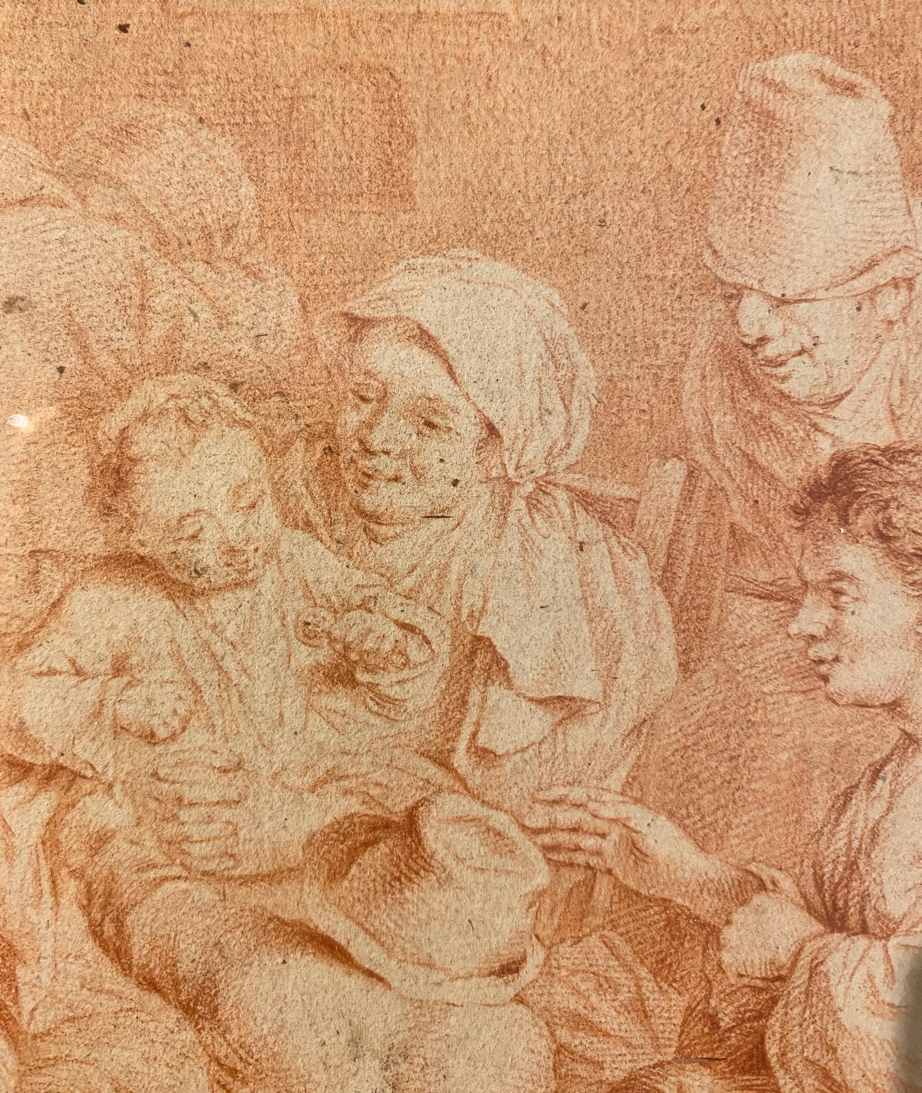 Bauernfamilie, Cornelis Bega. Niederländischer Maler und Graveur des Goldenen Zeitalters. im Angebot 3