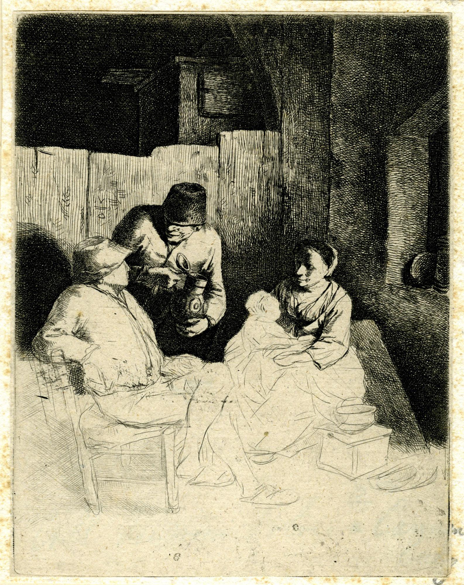 The Mother Seated in an Inn