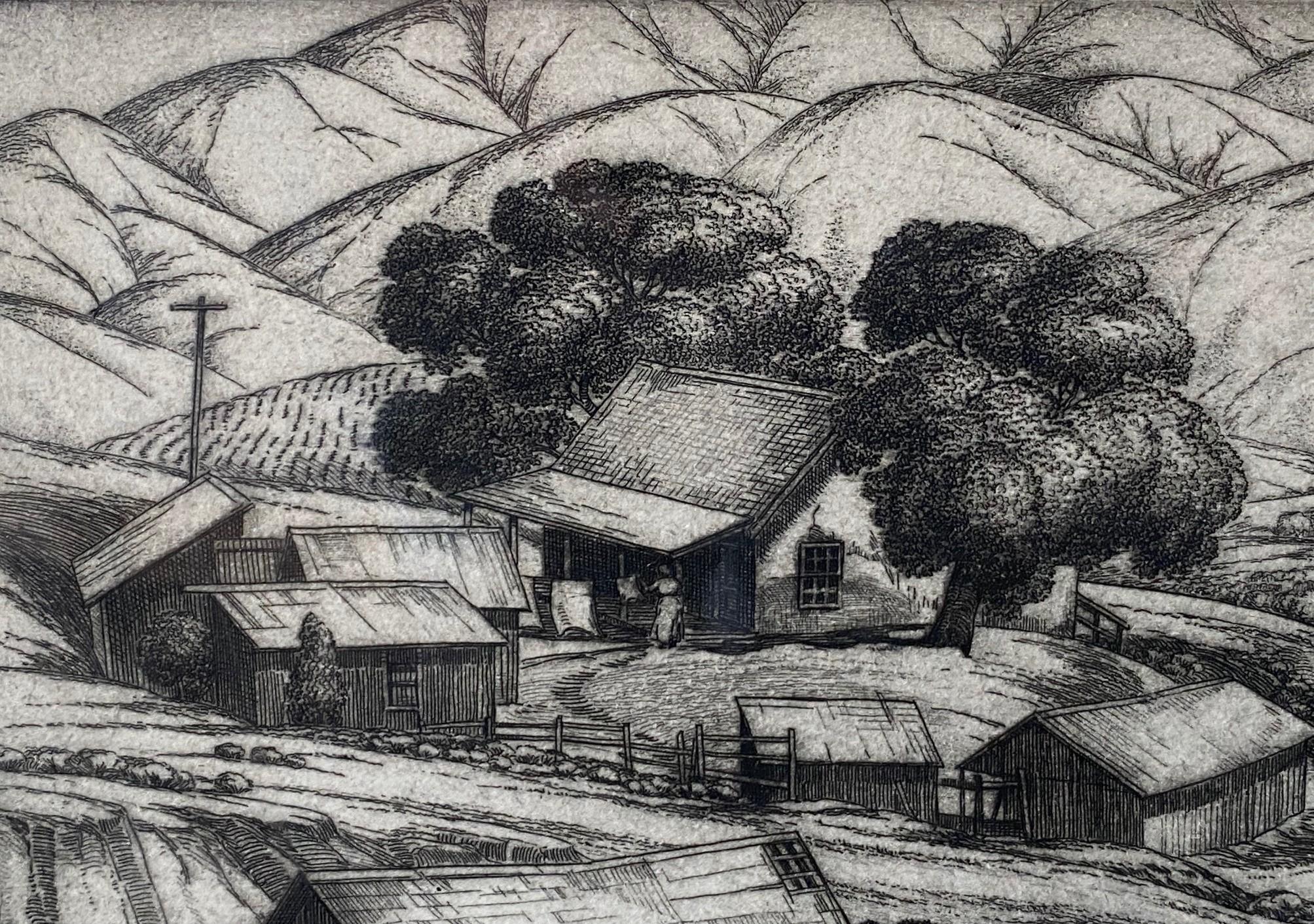 Cornelis Botke, édition limitée Californie Artistics Gravure Foothill Ranch en vente 3