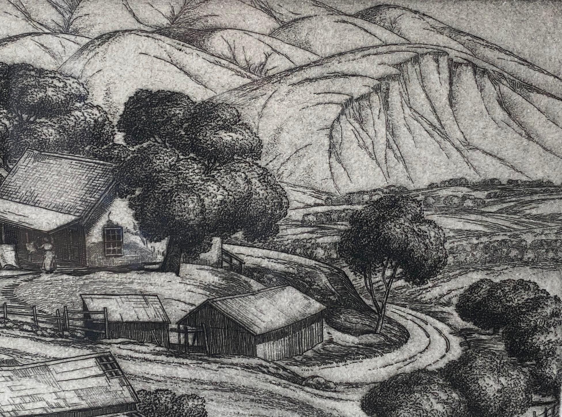 Cornelis Botke, édition limitée Californie Artistics Gravure Foothill Ranch en vente 4