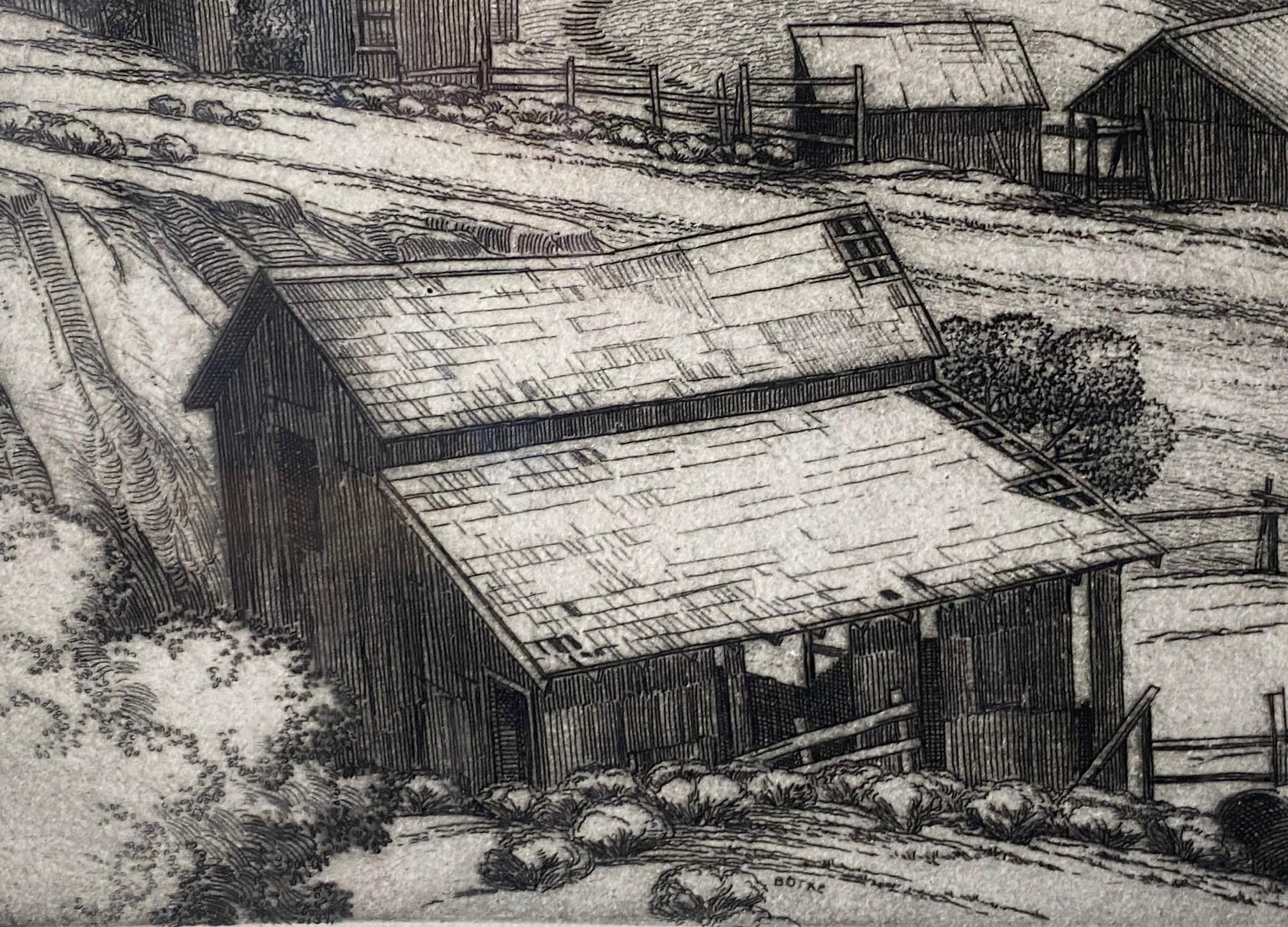 Cornelis Botke, édition limitée Californie Artistics Gravure Foothill Ranch en vente 6