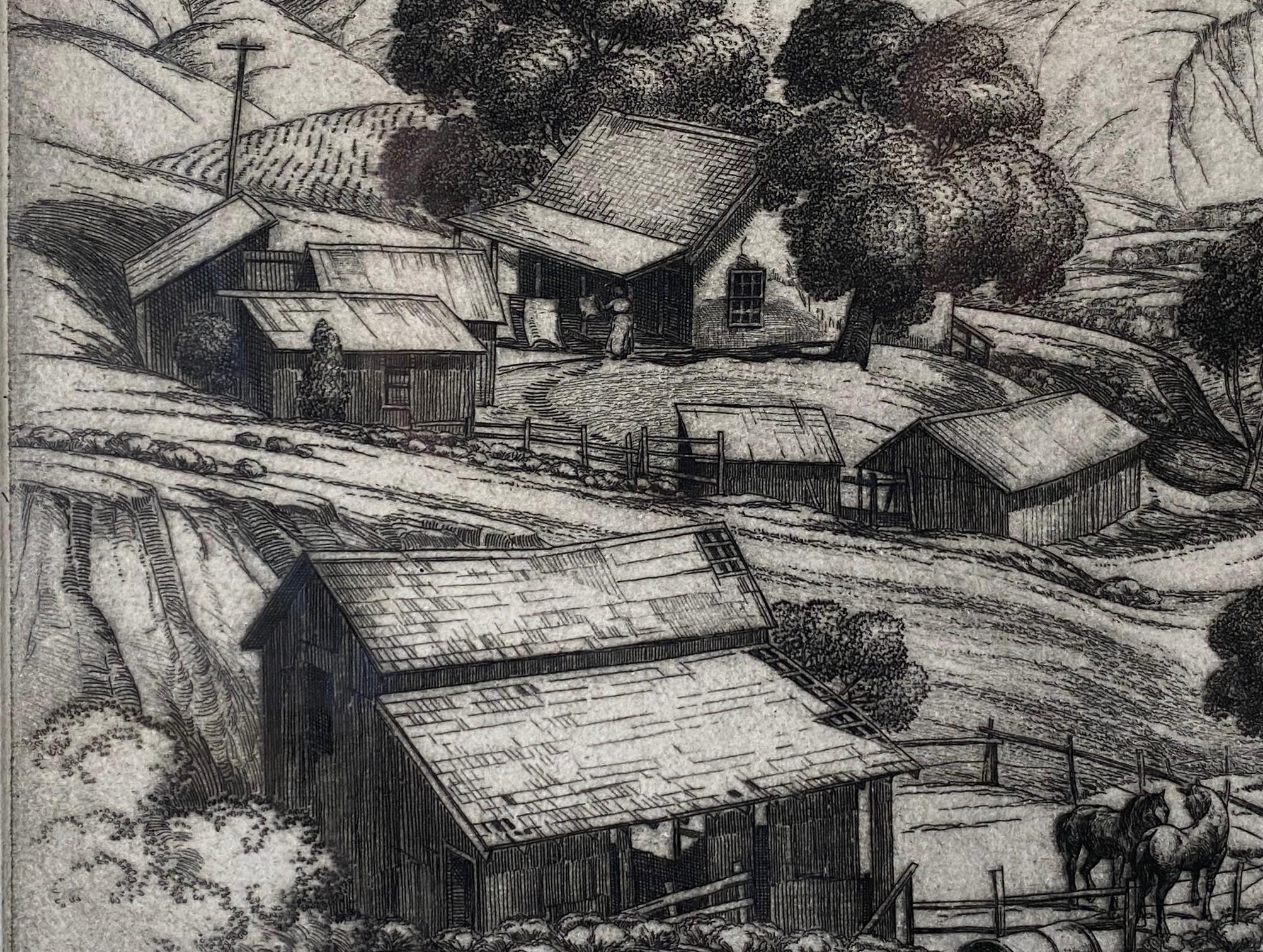 Cornelis Botke, édition limitée Californie Artistics Gravure Foothill Ranch Bon état - En vente à Studio City, CA