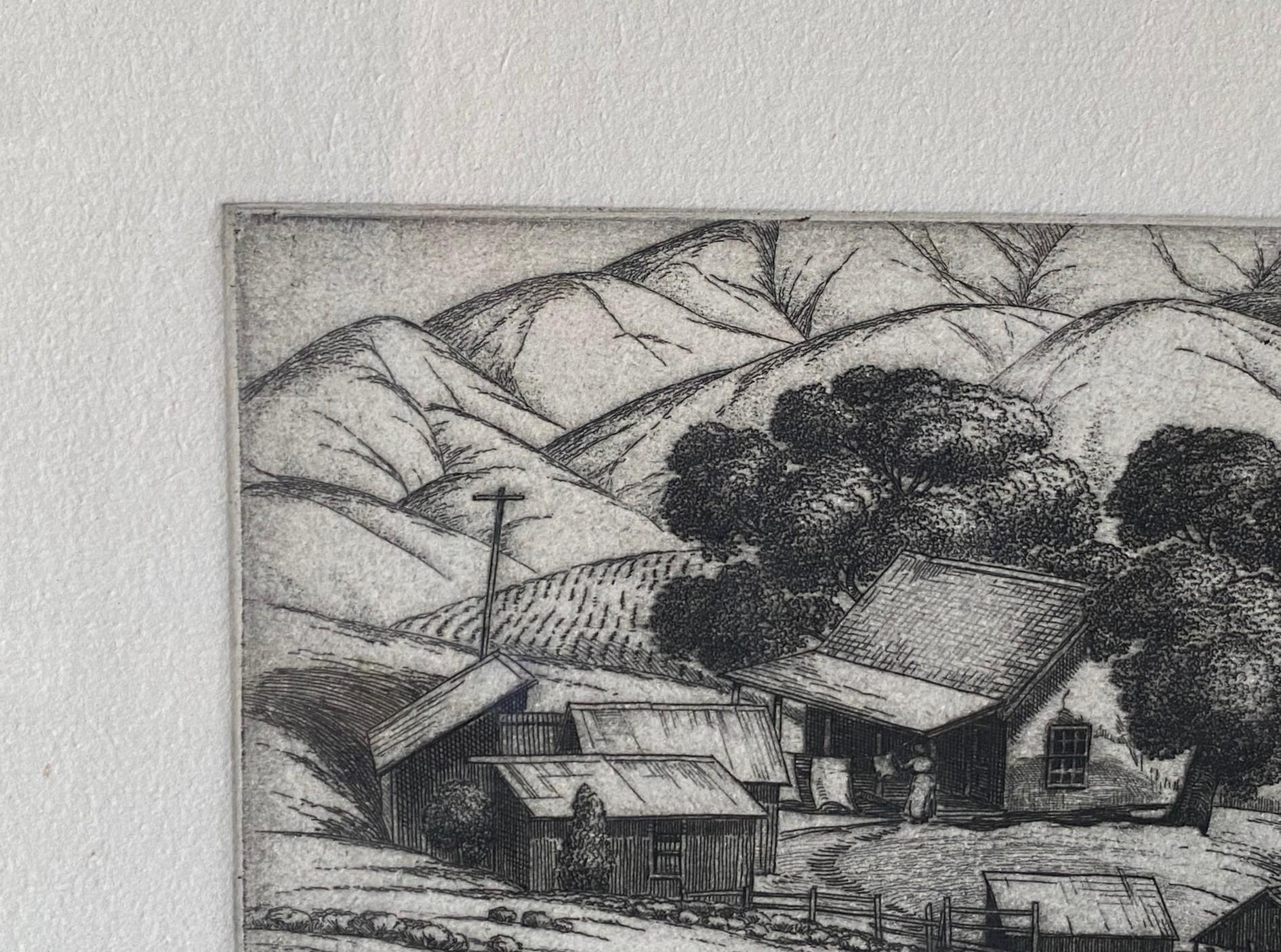 Cornelis Botke, édition limitée Californie Artistics Gravure Foothill Ranch en vente 1