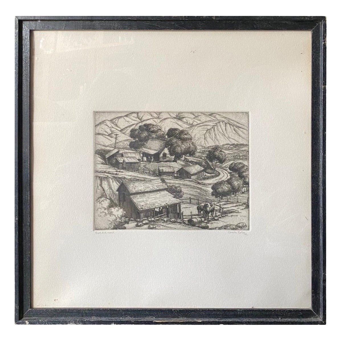 Cornelis Botke, édition limitée Californie Artistics Gravure Foothill Ranch en vente