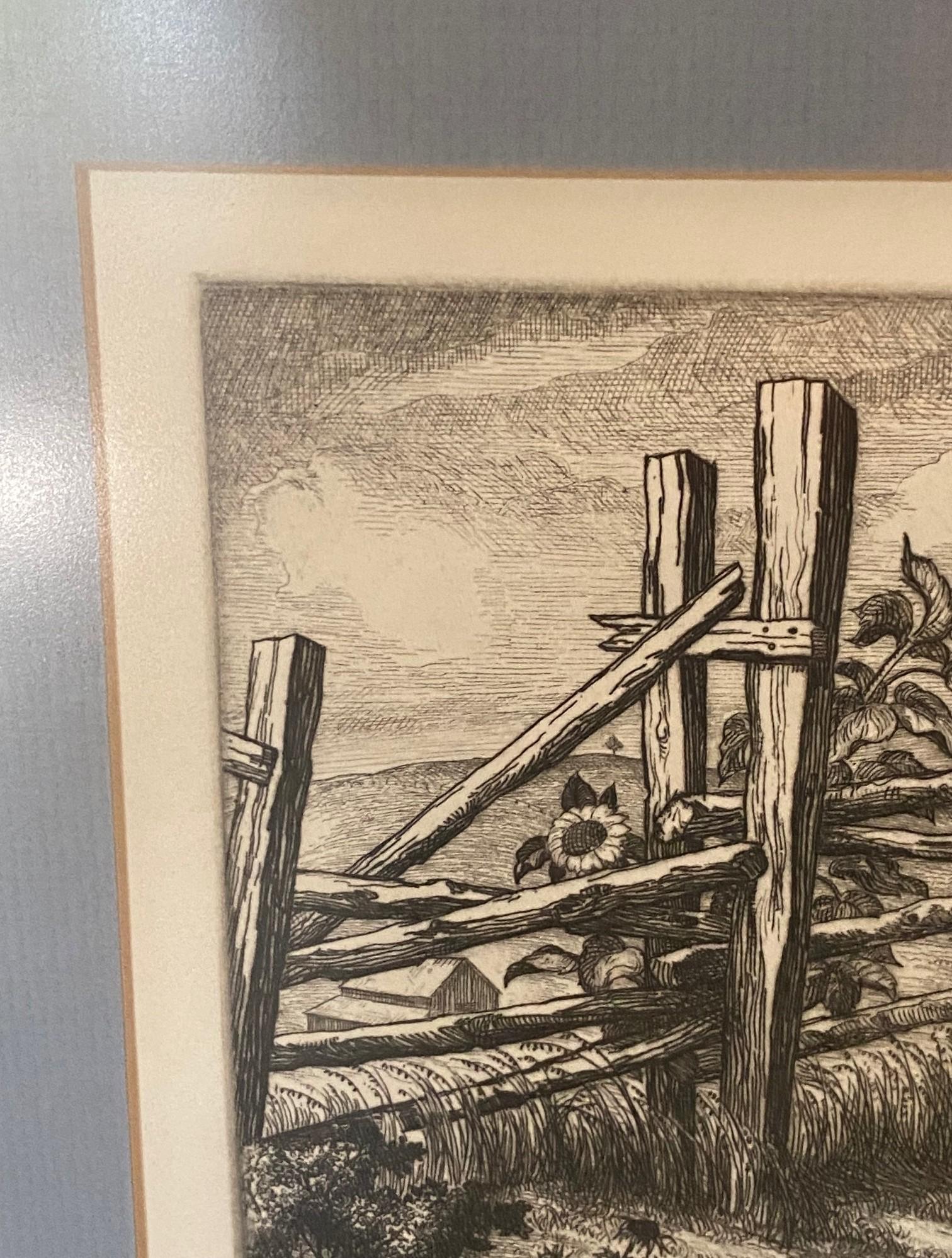 Cornelis Botke, édition limitée L'artiste californien à graver et à Bodega en vente 2