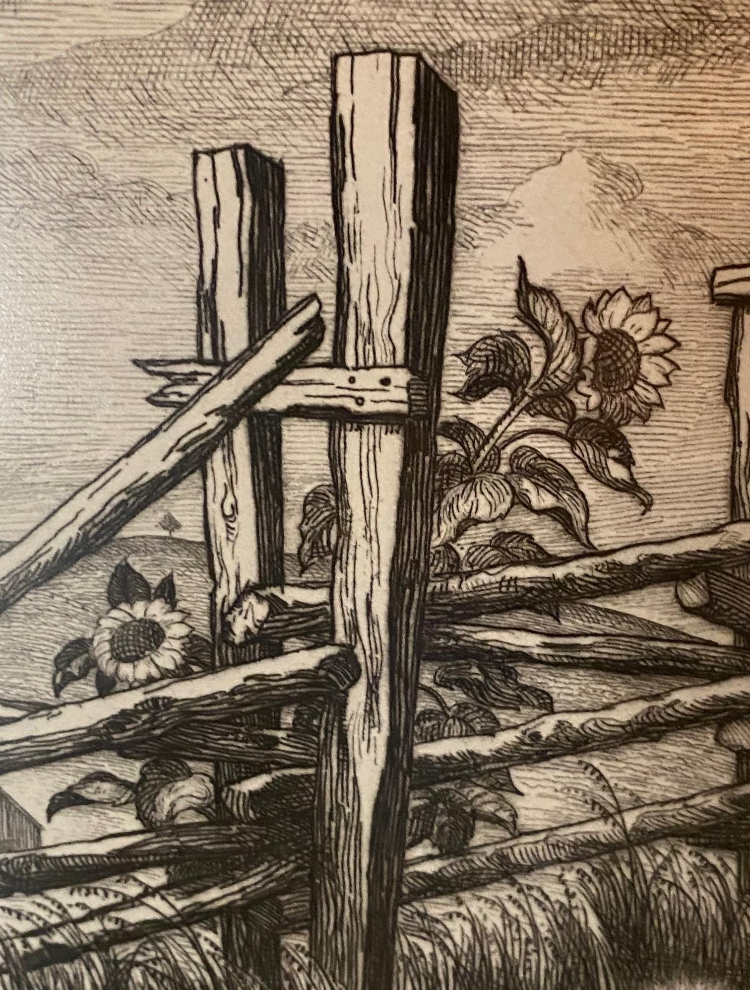 Cornelis Botke, édition limitée L'artiste californien à graver et à Bodega en vente 4