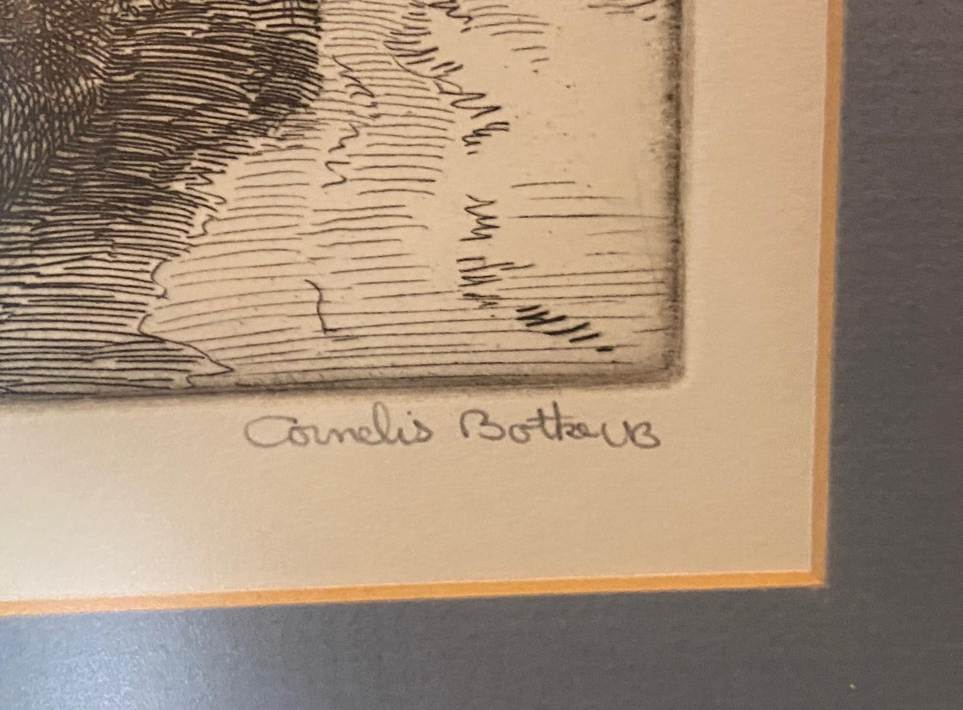 Cornelis Botke, édition limitée L'artiste californien à graver et à Bodega en vente 6