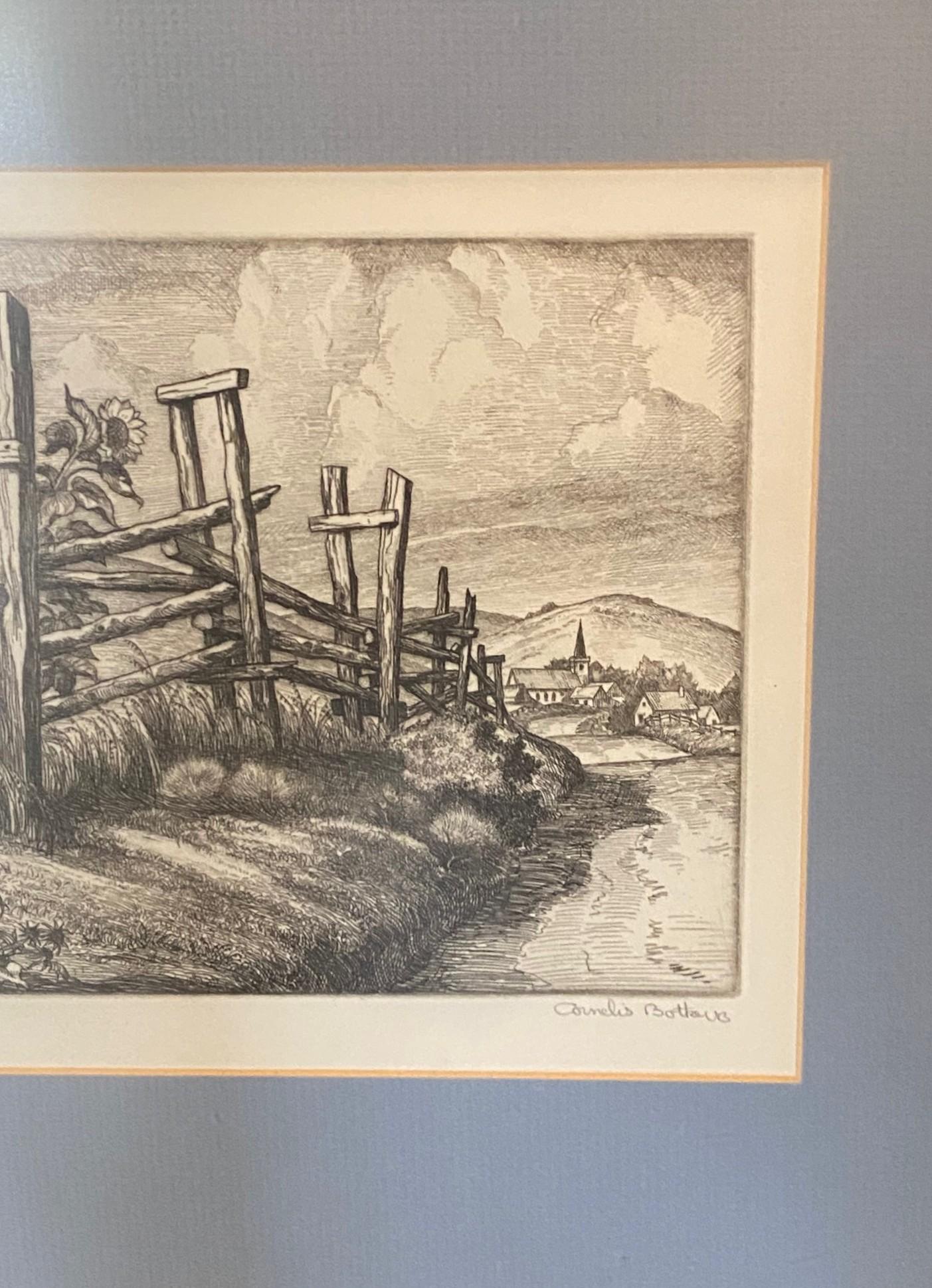 Américain Cornelis Botke, édition limitée L'artiste californien à graver et à Bodega en vente