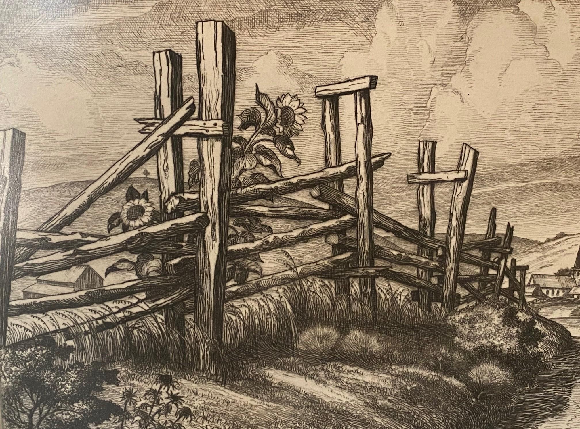 Cornelis Botke, édition limitée L'artiste californien à graver et à Bodega Bon état - En vente à Studio City, CA
