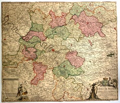 Antique L'Isle de France map