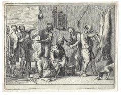 Galley slaves preparing a meal