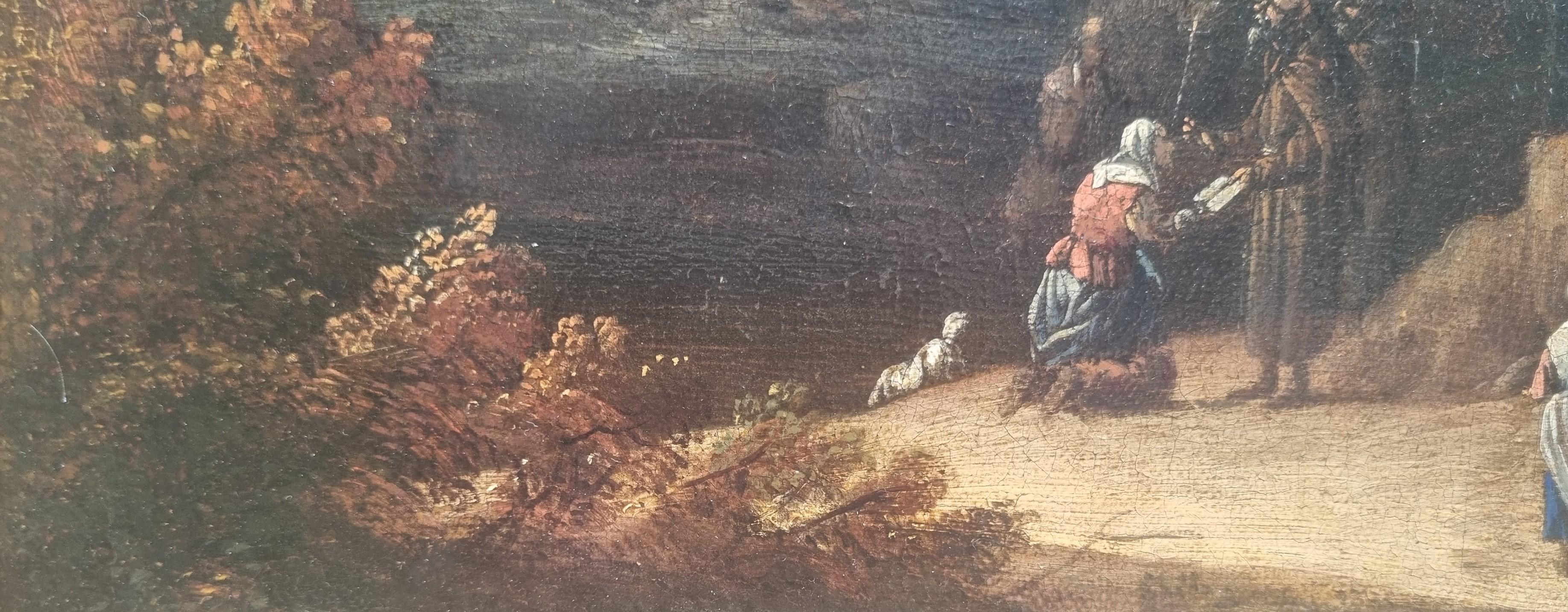 HUYSMANS Flämische Landschaftsmalerei 17. 18. Barock Mönche Einsiedler Pilger im Angebot 3