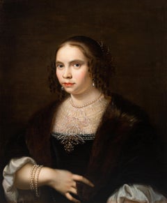 'Portrait of a Lady, circa 1650' by Cornelis Janssens van Ceulen (1593 – 1661)