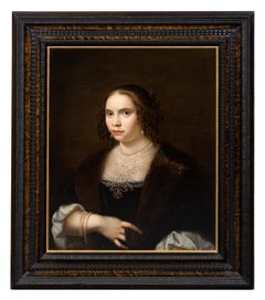 Antique 'Portrait of a Lady, circa 1650' by Cornelis Janssens van Ceulen (1593 – 1661)