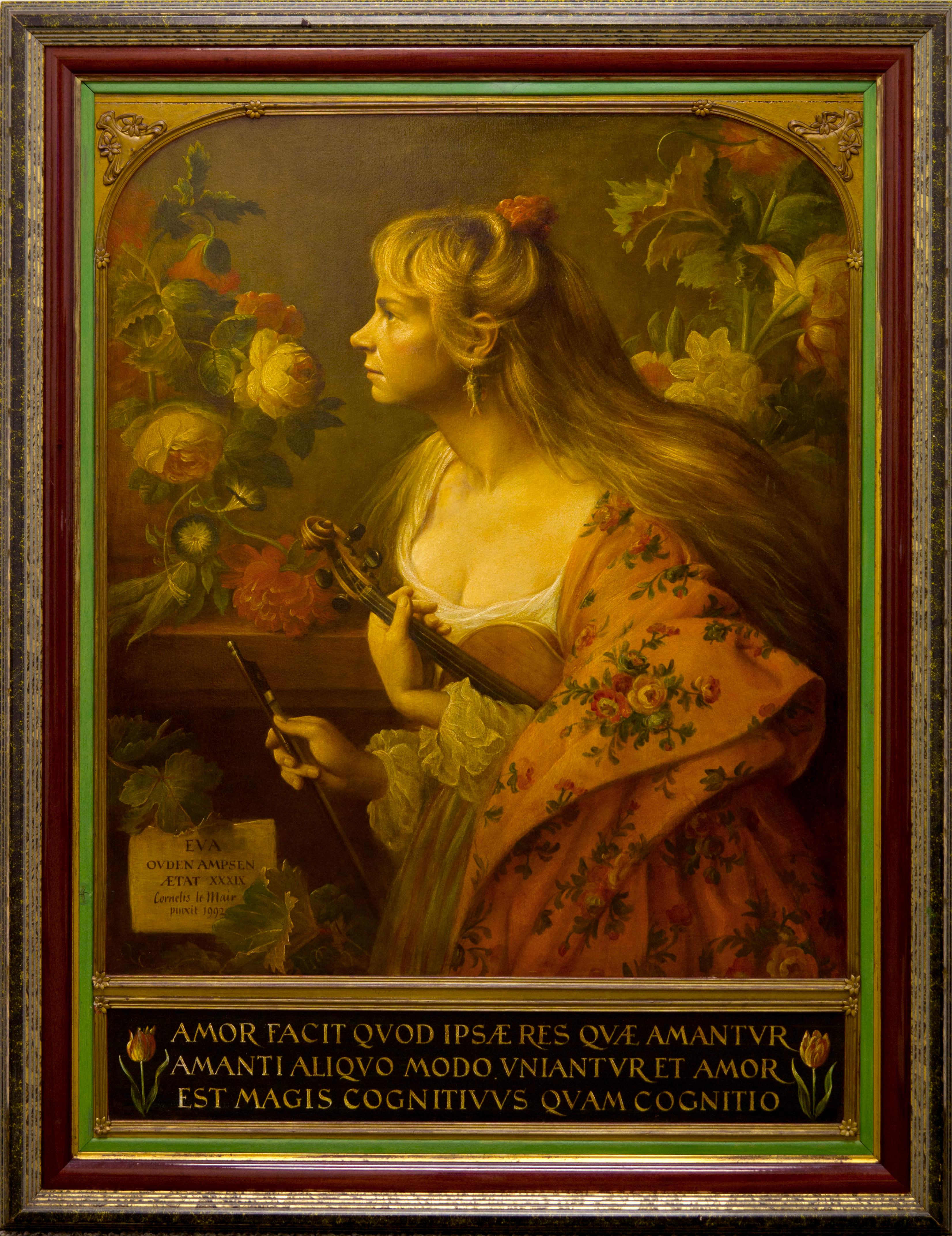 Cornelis Le Mair Still-Life Painting - Eva With Violin
