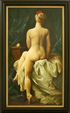 Sitting Nude seen from back (Eva)