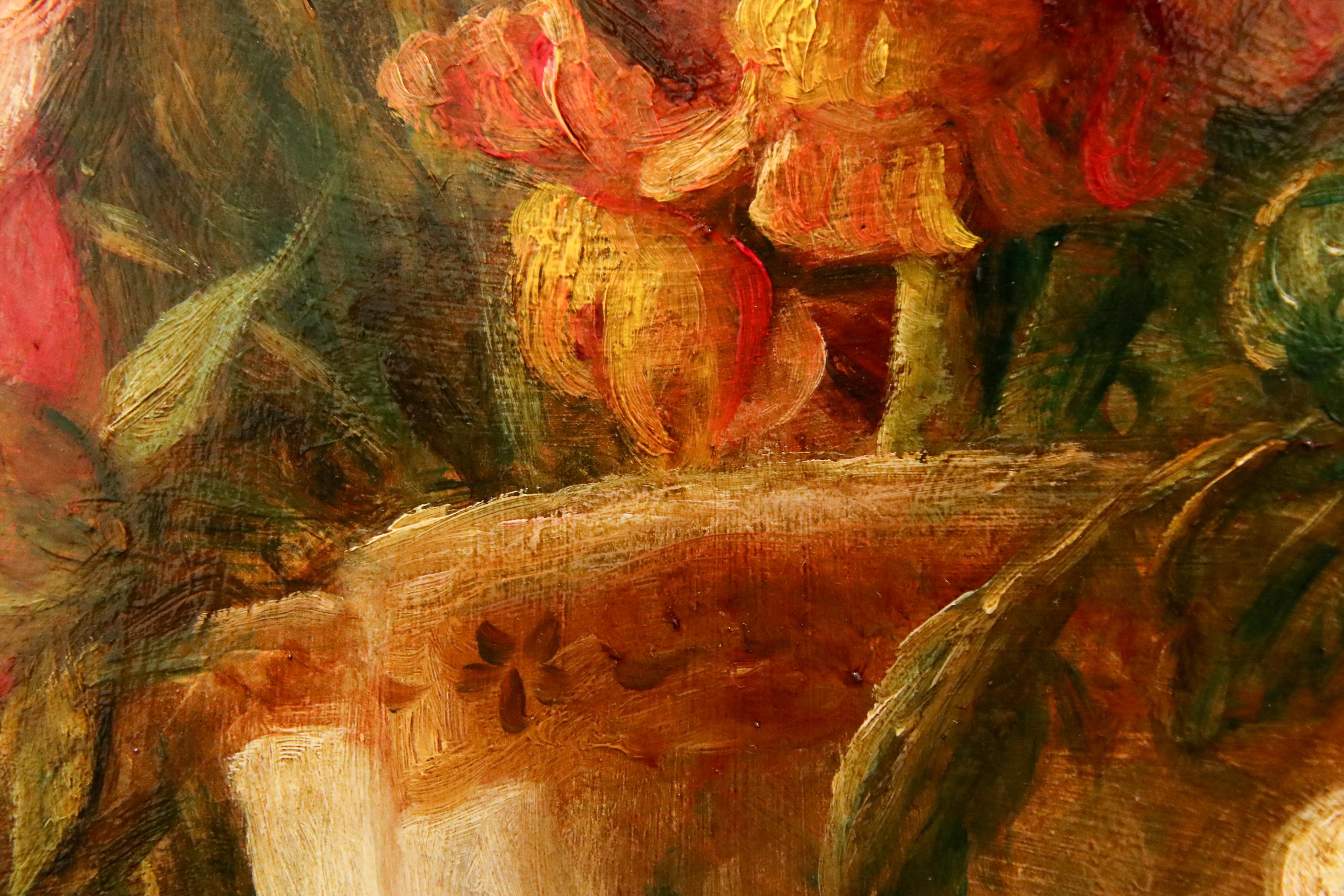 sunflowers and roses painting