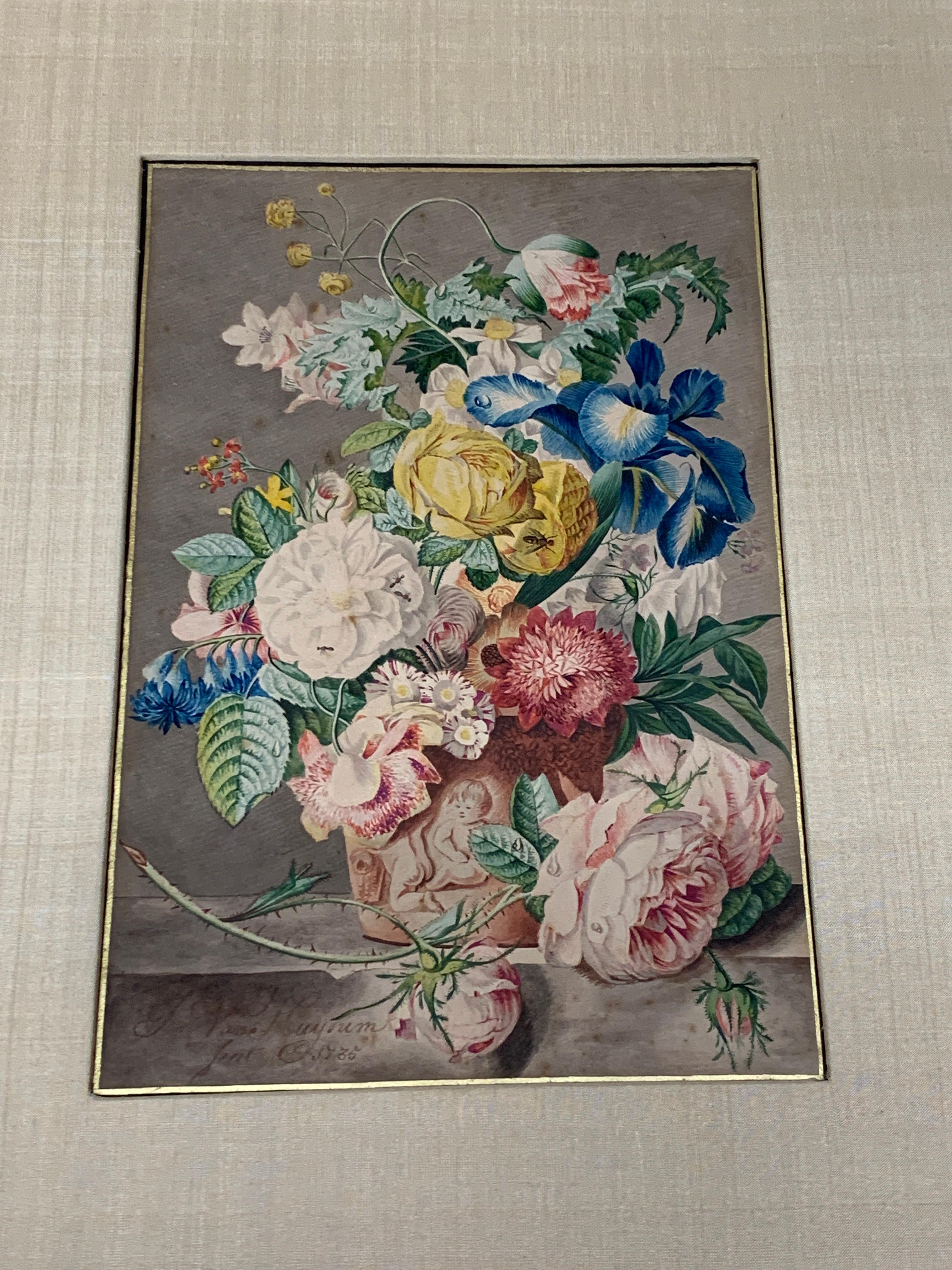 Bouquet of Flowers - Print by Cornelis Ploos van Amstel