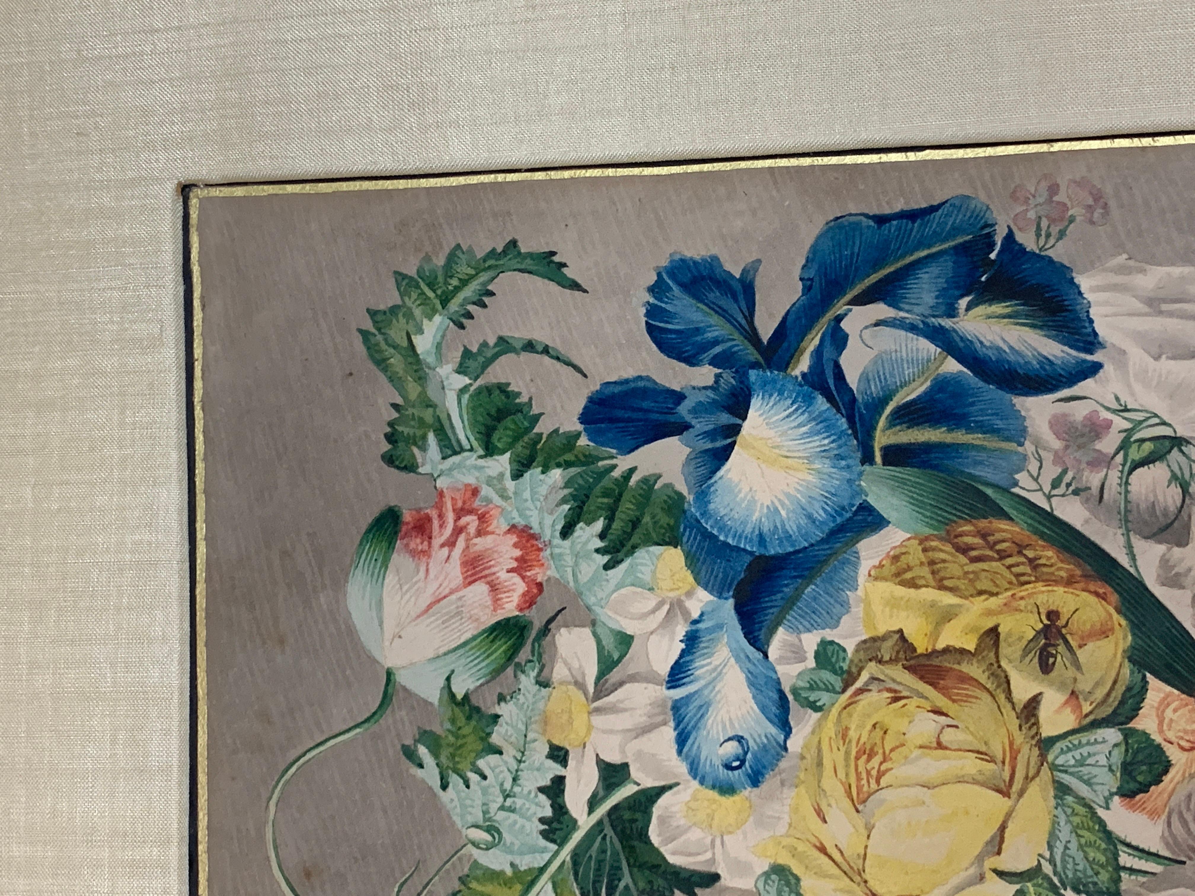 Ramo de flores - Print Escuela holandesa de Cornelis Ploos van Amstel