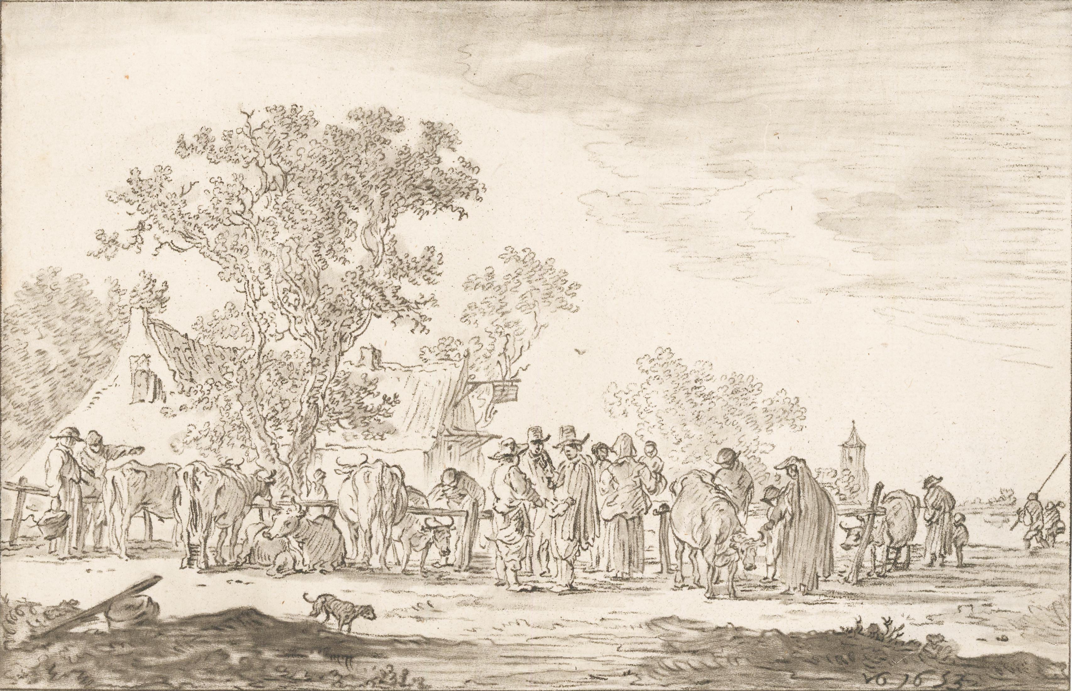 Landscape - Print by Cornelis Ploos van Amstel