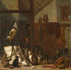 A Concert By Cats, Owls, A Magpie And A Monkey In A Shed