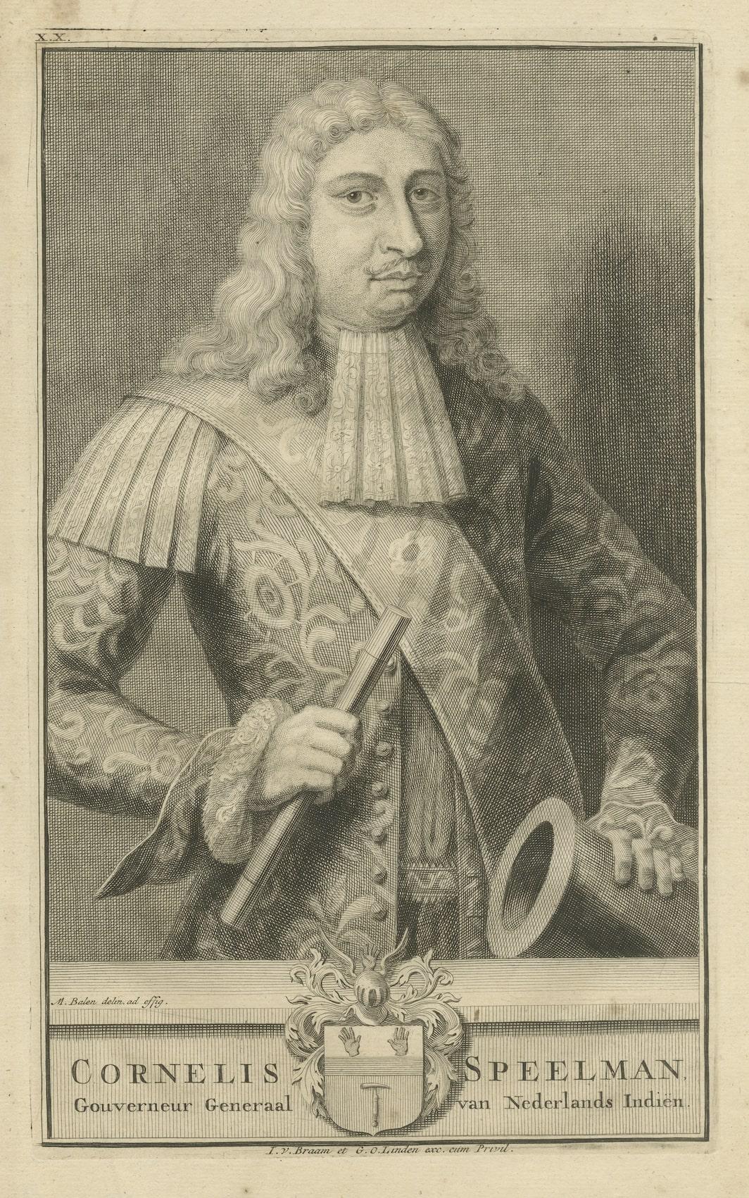 Cornelis Speelman: Commanding Governor-General of the VOC, Dutch East Indies In Good Condition For Sale In Langweer, NL