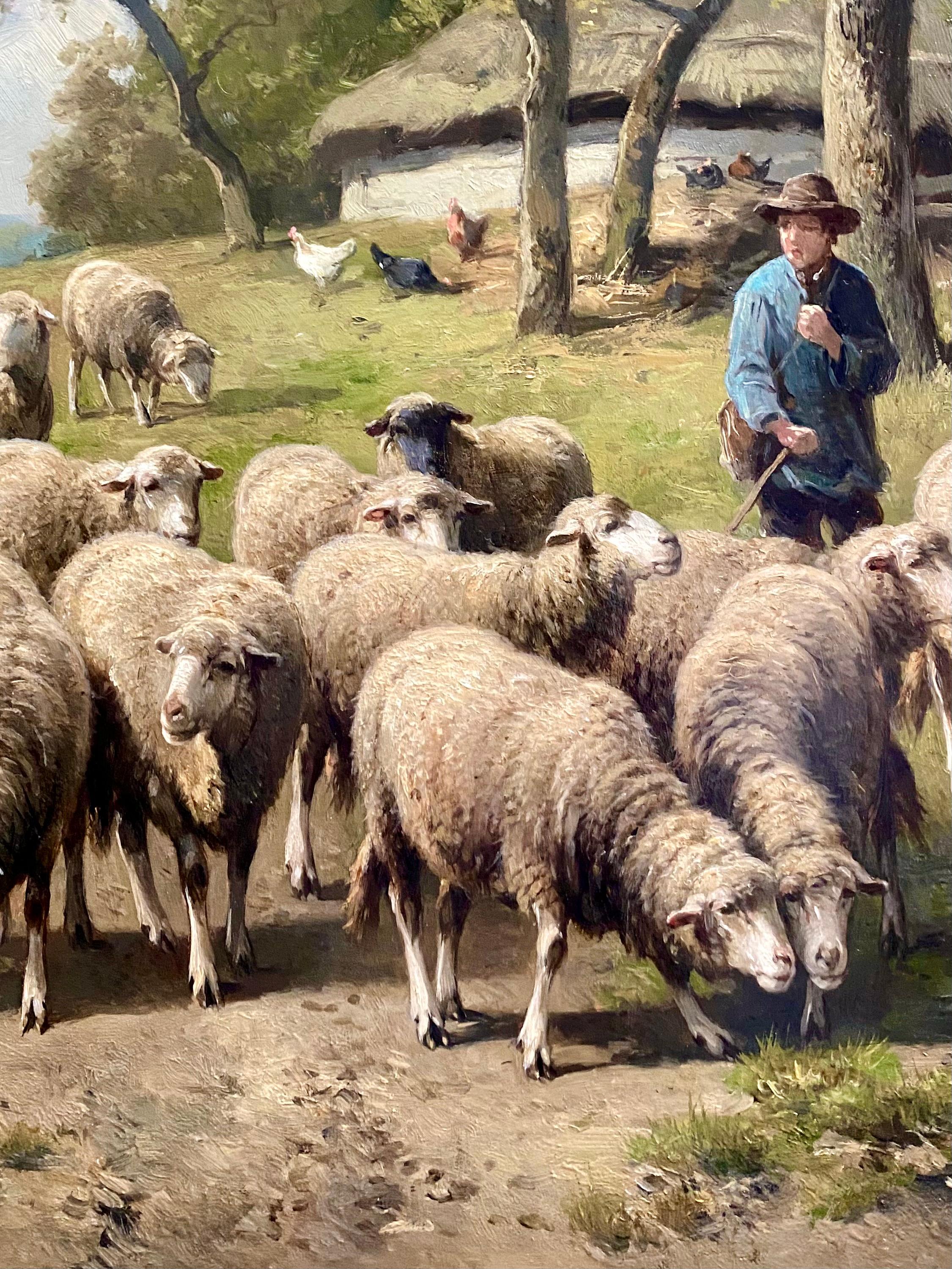 Der Hirte mit seiner Herde