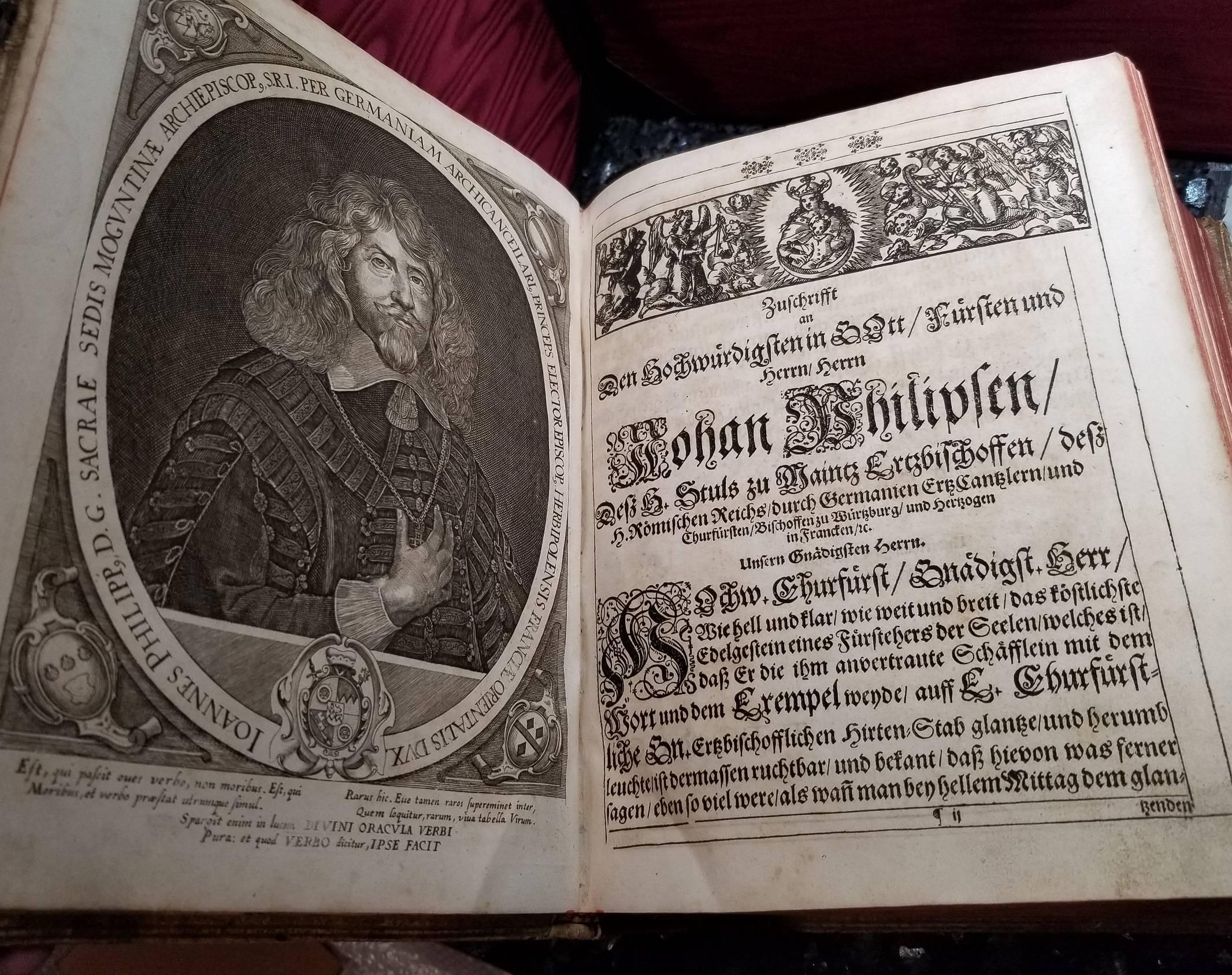 1662 Mainz Bible. Complete. German. Catholic. Antique Engravings Woodcuts Vellum For Sale 8