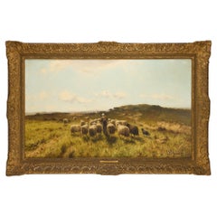 Cornelis Westerbeek, Landscape, Homeward Across the Dunes, Oil on Canvas, 1897