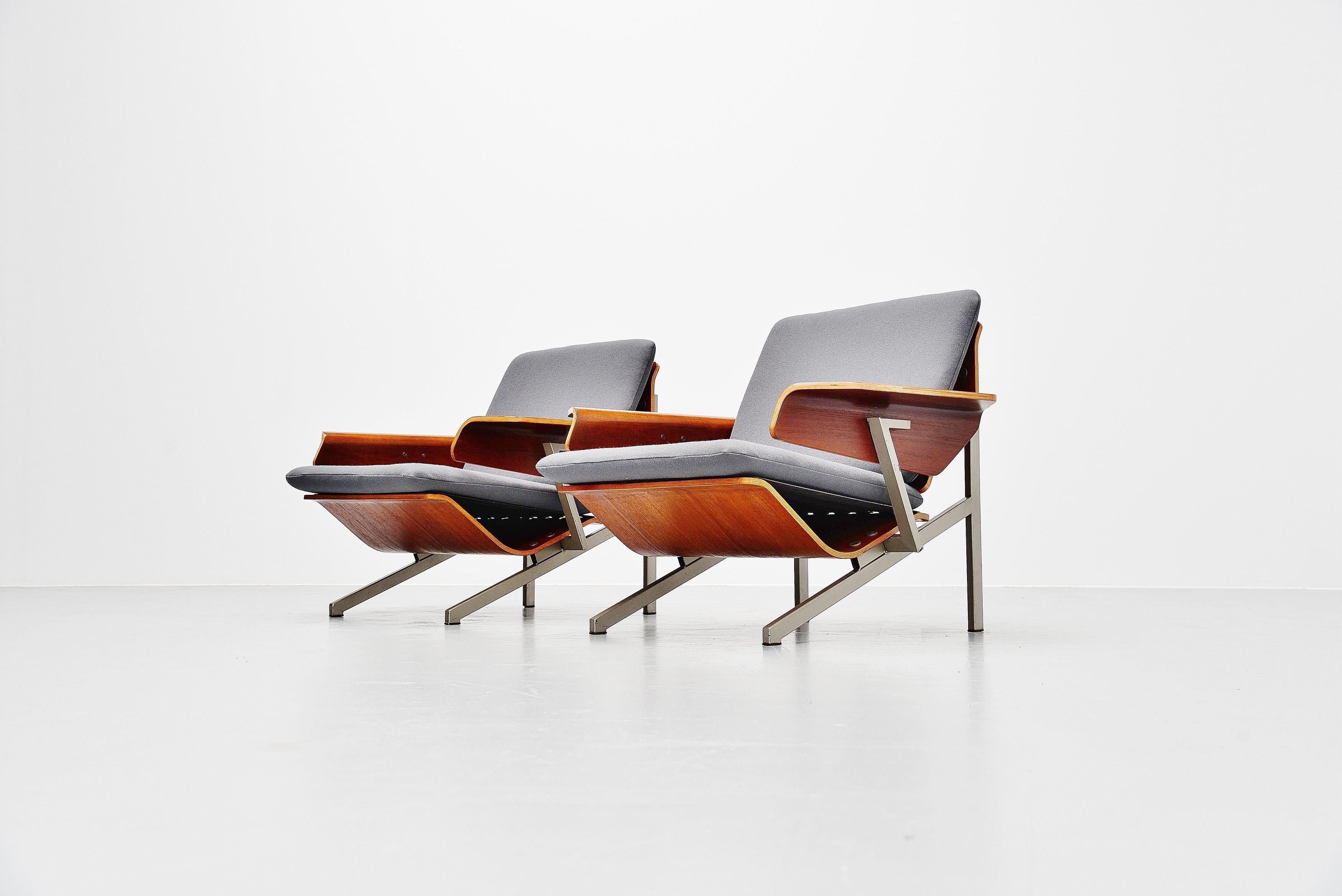 Mid-20th Century Cornelis Zitman FM50 Lounge Chairs Pastoe 1964