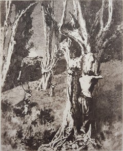 La Douleur d'Orphée (Il dolore di Orfeo) /// Paesaggio francese Cervo Donna Signora
