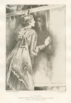 "La phalene" original lithograph