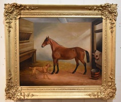 Oil Painting by Cornelius Jansen Walter Winter "A Favourite Hunter" 