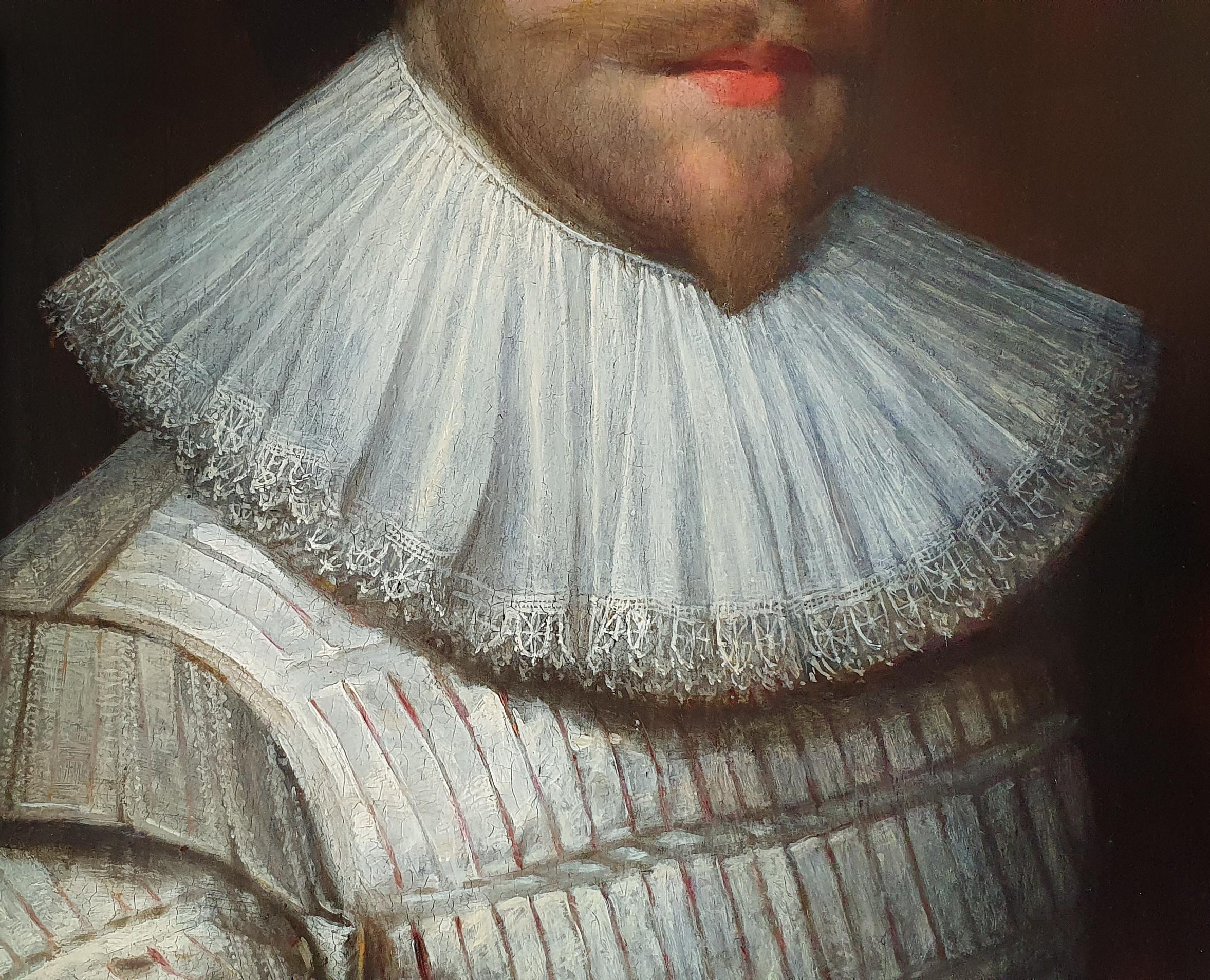 Portrait of a Gentleman in a White Slashed Doublet c.1620
Attributed to Cornelius Johnson (1593-1661)

This exquisite portrait, presented by Titan Fine Art, is thought to have been in the collection of Edward Harley, 2nd Earl of Oxford (1689-1741),