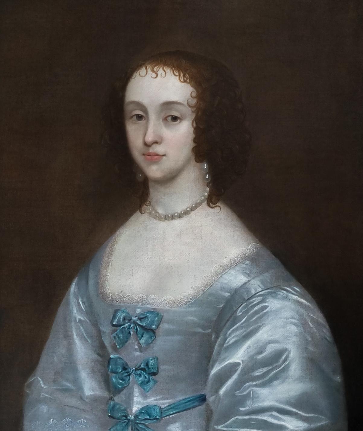 Porträt einer Dame, Katherine St. Aubyn, Godolphin, Cornelius Johnson, Ölgemälde im Angebot 2