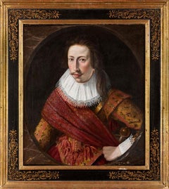 Portrait d'un officier, Cornelius Johnson, 17e siècle, Maîtres anciens